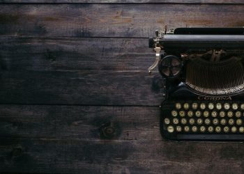 typewriter for blog post