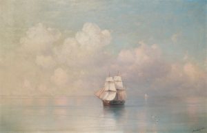 Calm Seas by Ivan Konstantinovich Aivazovsky (Russian, 1817-1900)