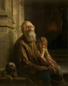 The Blind Beggar (1852) by Josephus Laurentius Dyckmans